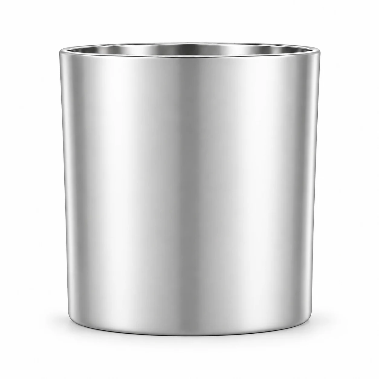 550ml Straight-Sided Glass Candle Jar (VSS-CJ-017) — silver