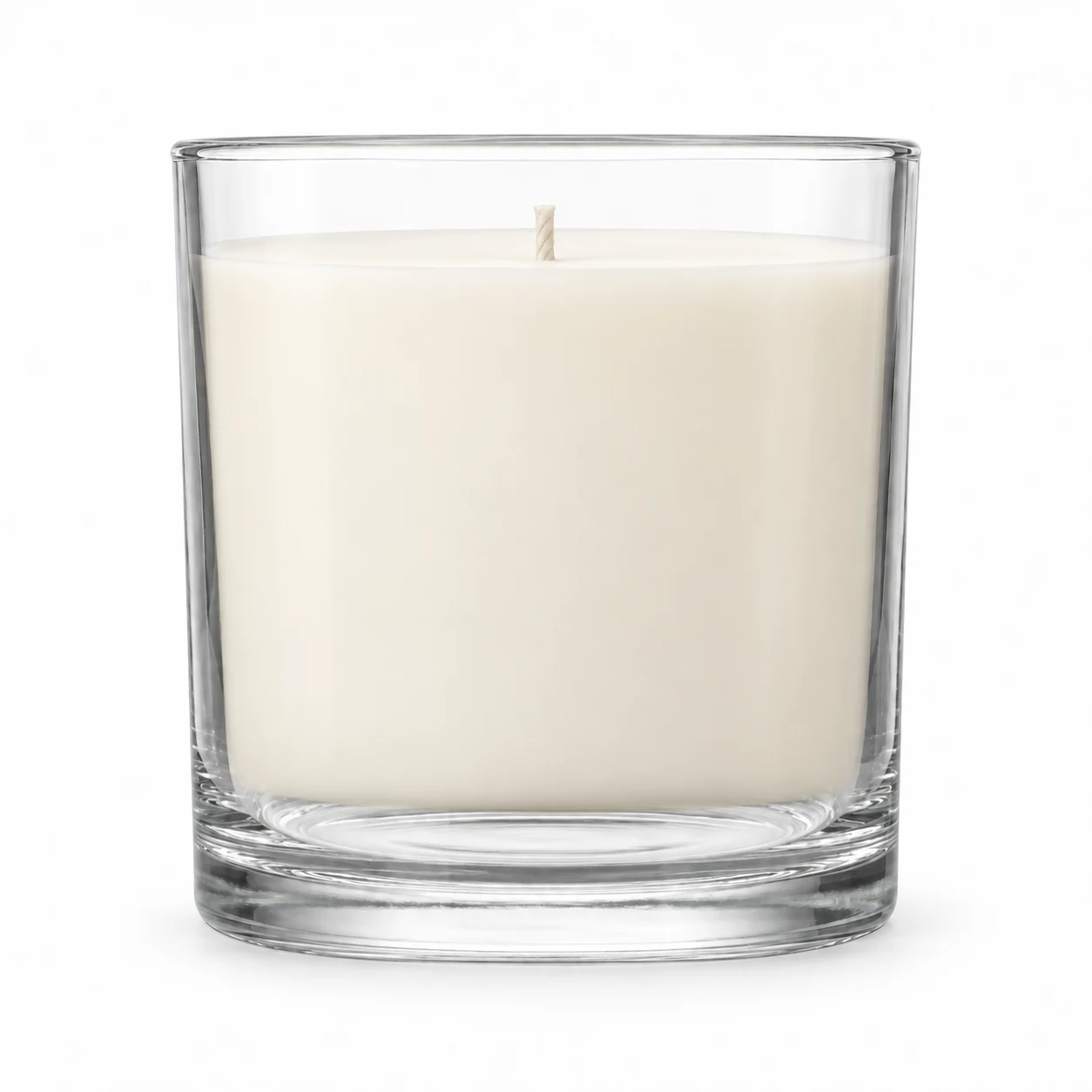550ml Straight-Sided Glass Candle Jar (VSS-CJ-017) — clear wax