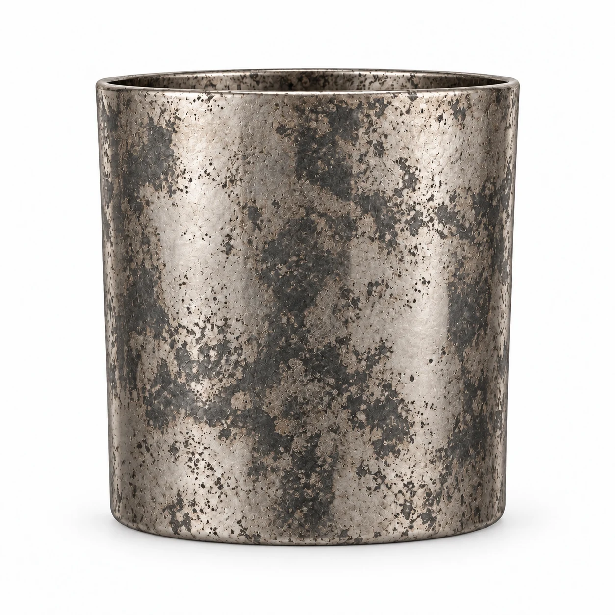 550ml Straight-Sided Glass Candle Jar (VSS-CJ-017) — silver corroded