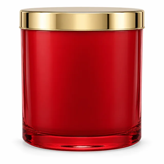 1950ml Straight-Sided Glass Candle Jar (VSS-CJ-019) — metal lid — filled-candle reference
