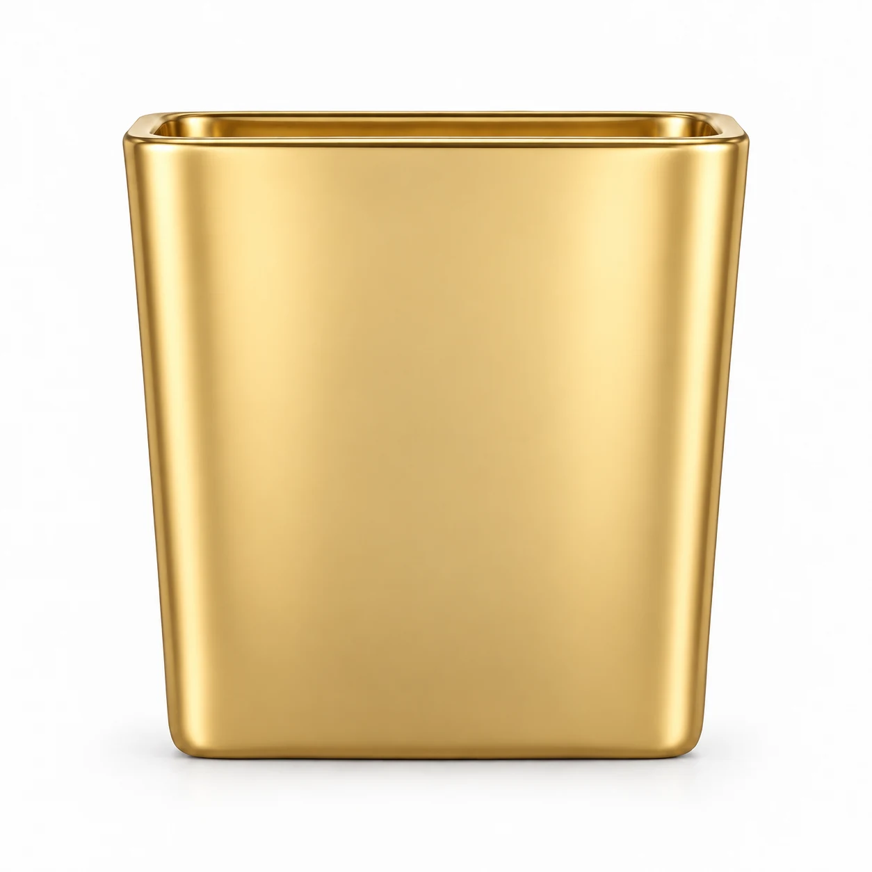 300ml Square Glass Candle Jar (VSS-CJ-020) — gold