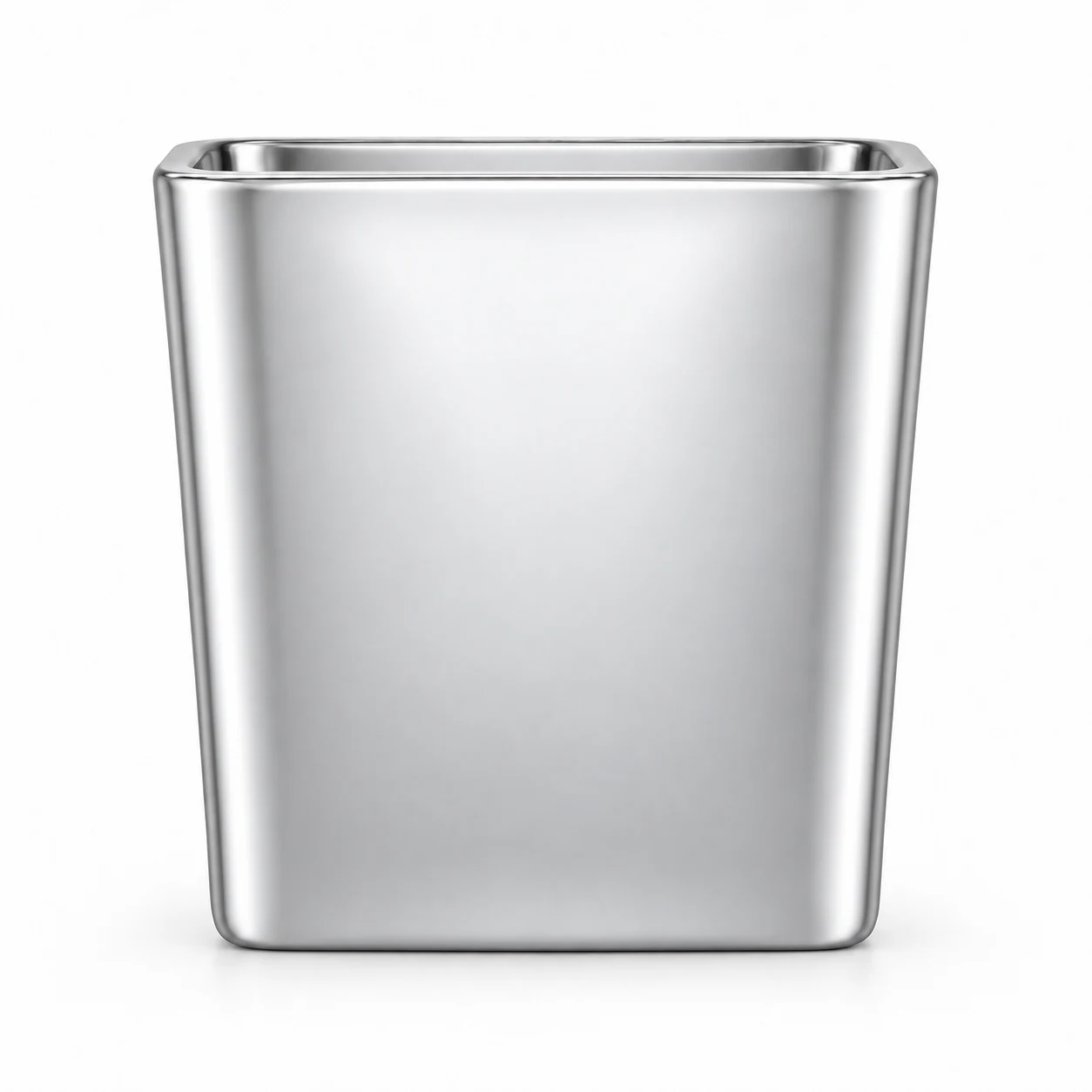 300ml Square Glass Candle Jar (VSS-CJ-020) — silver