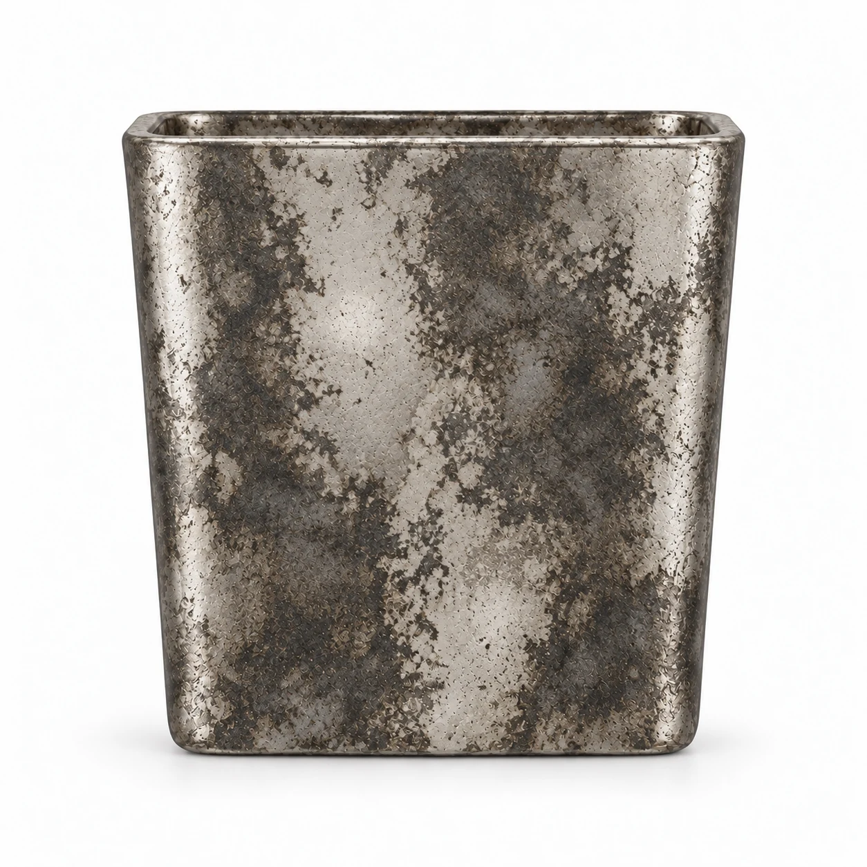 300ml Square Glass Candle Jar (VSS-CJ-020) — silver corroded