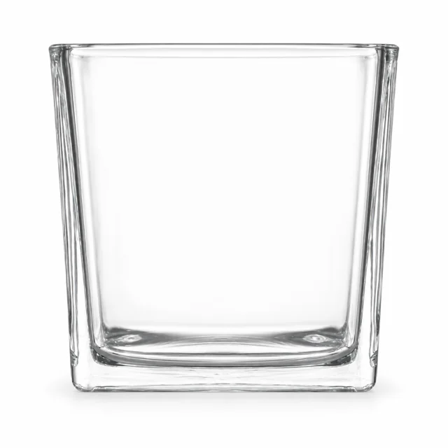 640ml Square Glass Candle Jar (VSS-CJ-021) — clear