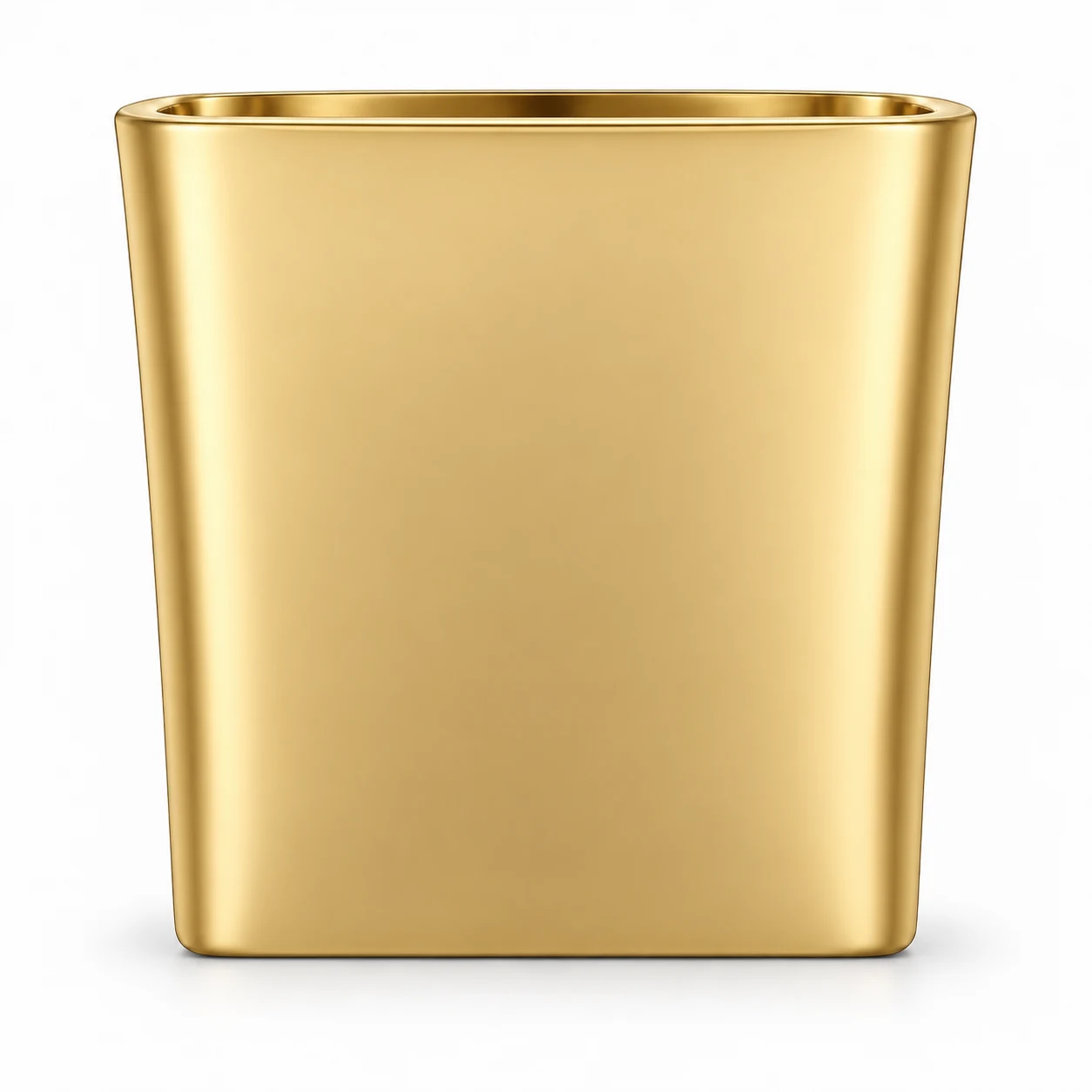640ml Square Glass Candle Jar (VSS-CJ-021) — gold