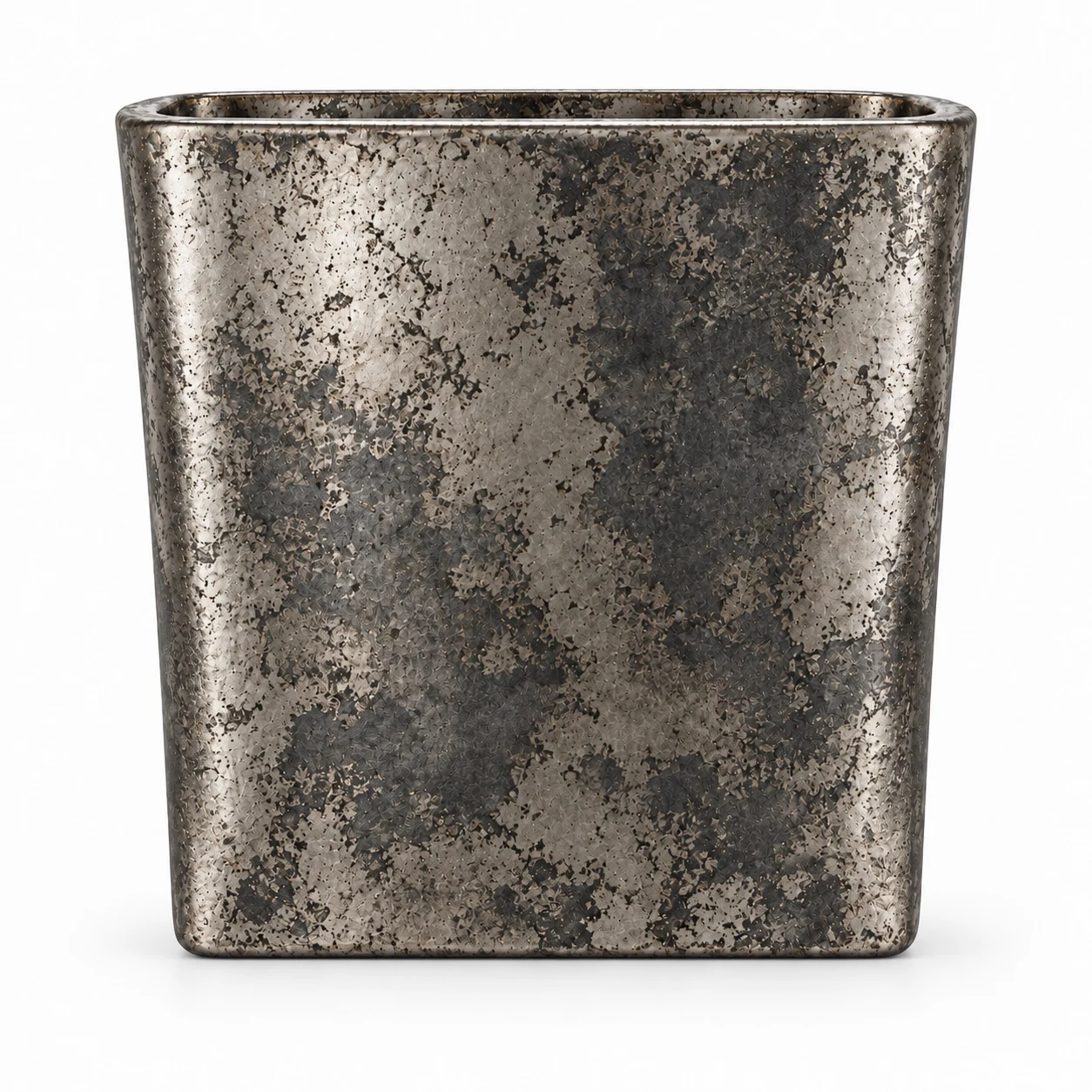 640ml Square Glass Candle Jar (VSS-CJ-021) — silver corroded