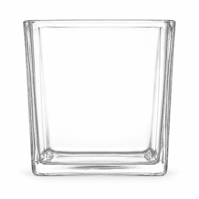 1090ml Square Glass Candle Jar (VSS-CJ-022) — clear