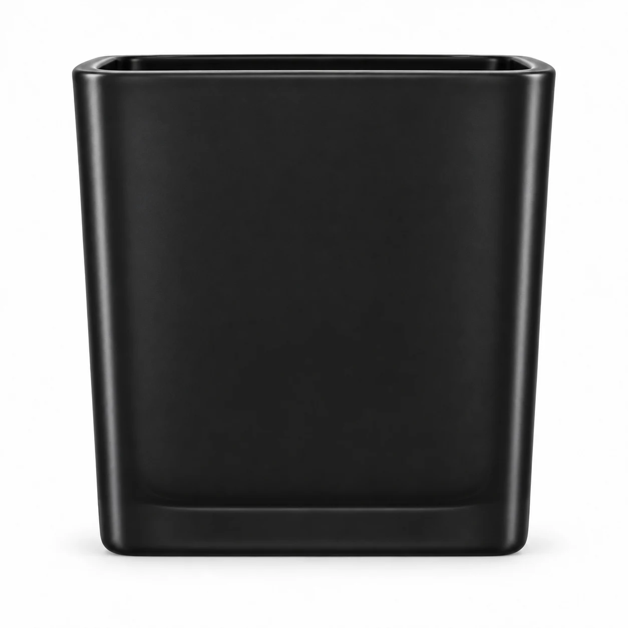 1090ml Square Glass Candle Jar (VSS-CJ-022) — black