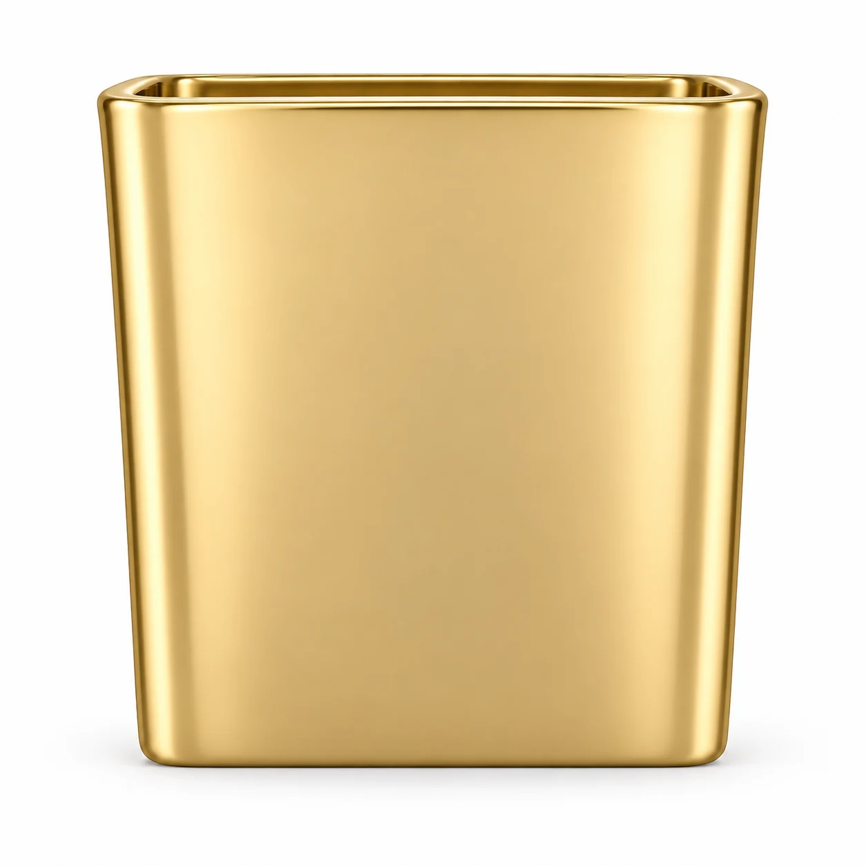 1090ml Square Glass Candle Jar (VSS-CJ-022) — gold