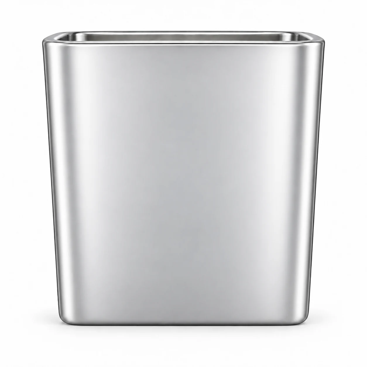 1090ml Square Glass Candle Jar (VSS-CJ-022) — silver