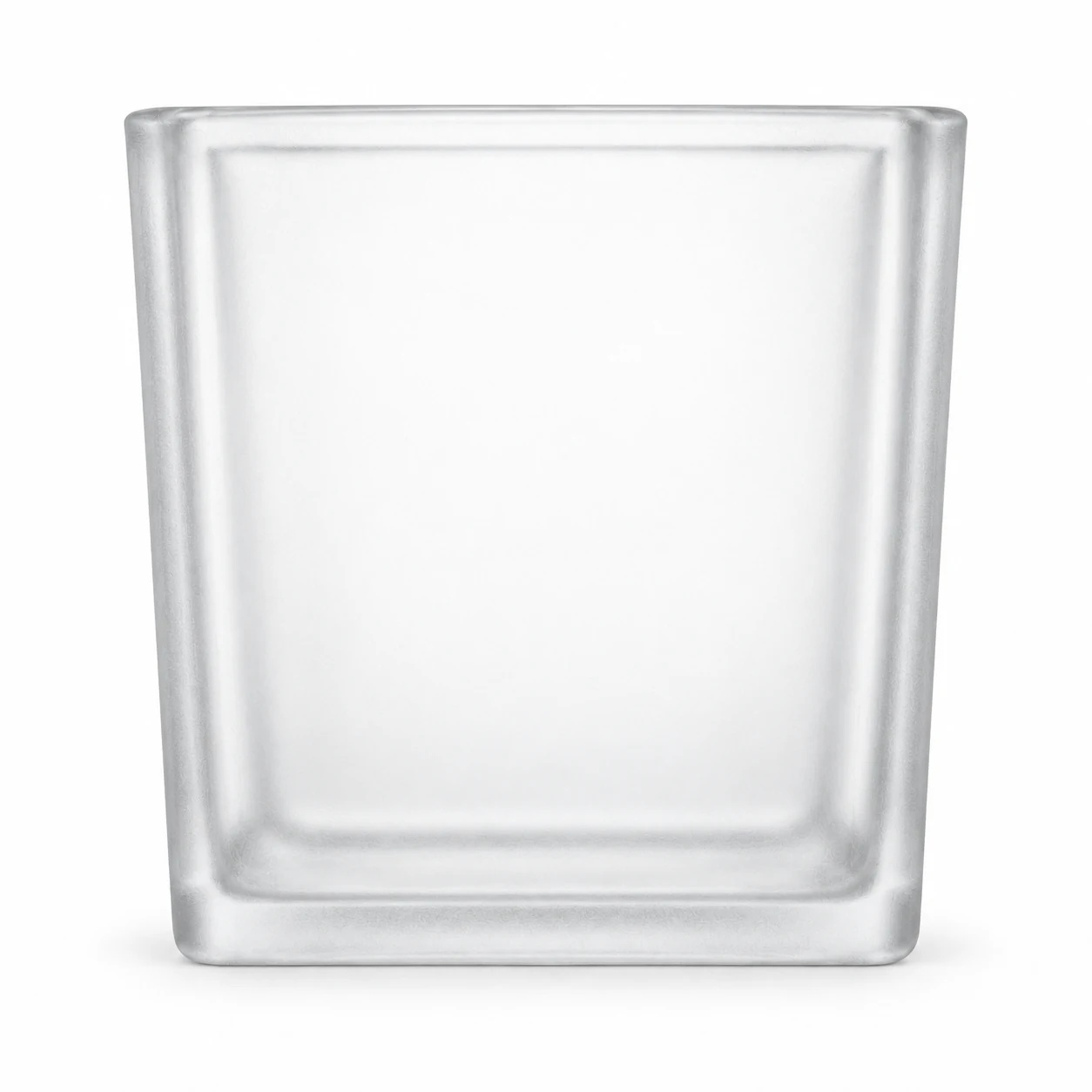 1090ml Square Glass Candle Jar (VSS-CJ-022) — frosted