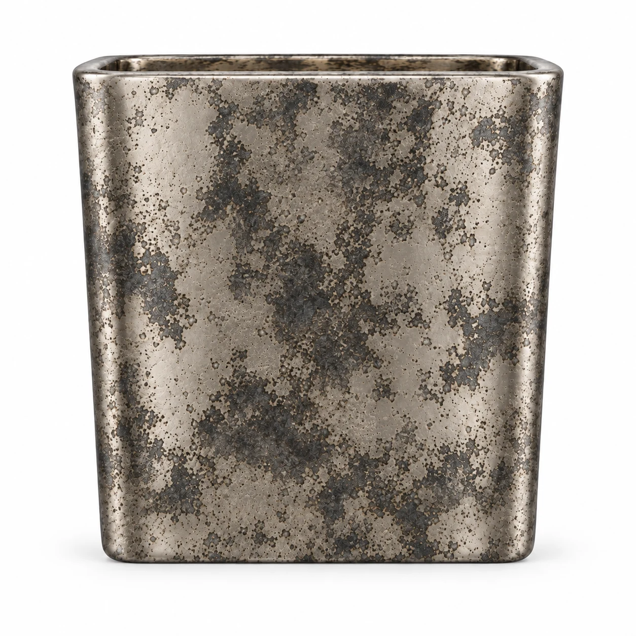 1090ml Square Glass Candle Jar (VSS-CJ-022) — silver corroded