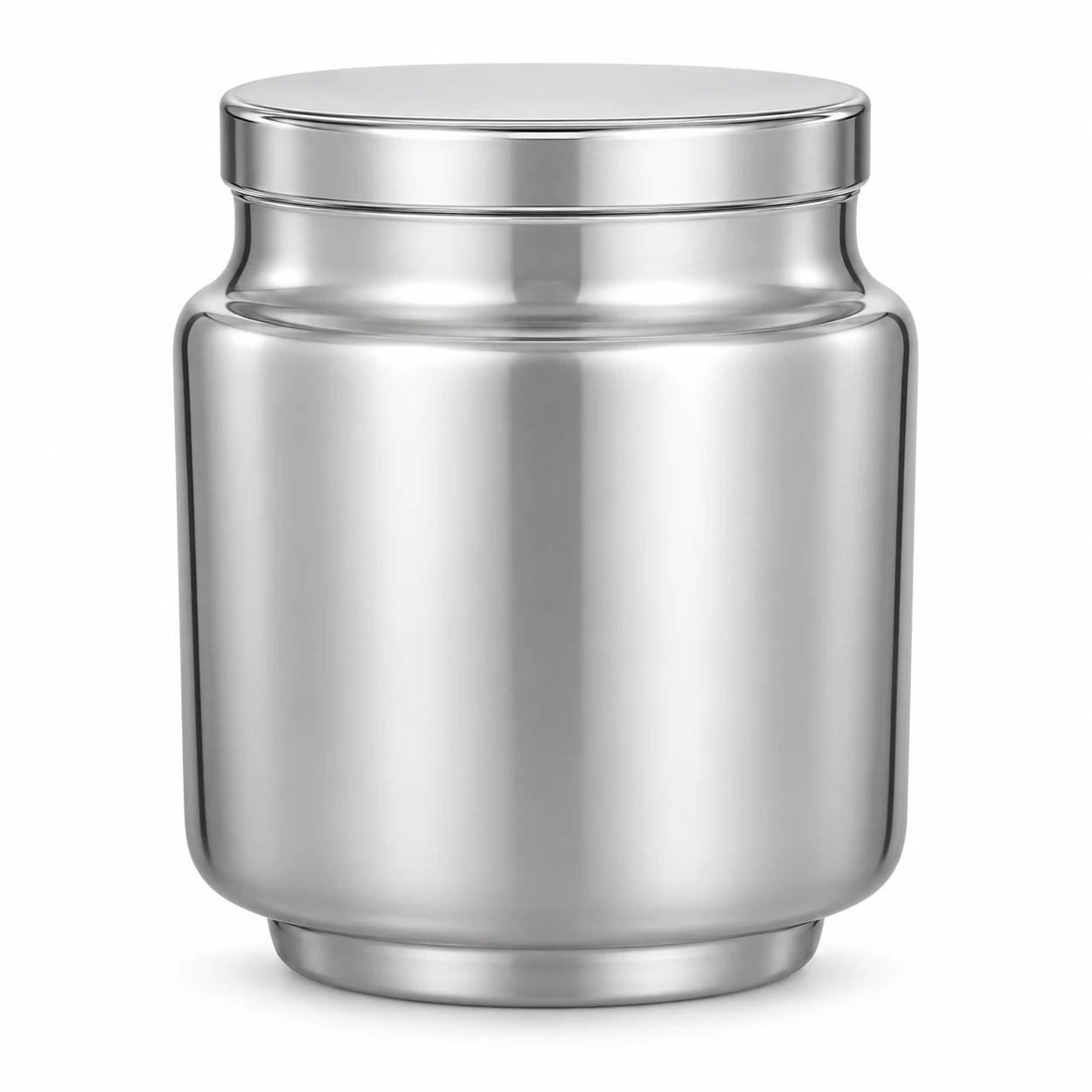 450ml Rounded Glass Candle Jar with Lid (VSS-CJ-028) — silver