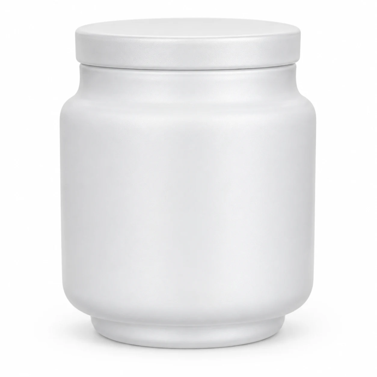 450ml Rounded Glass Candle Jar with Lid (VSS-CJ-028) — white