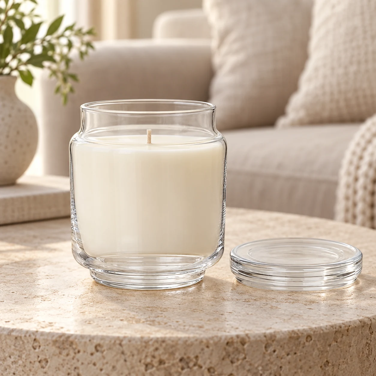 450ml Rounded Glass Candle Jar with Lid (VSS-CJ-028) — lifestyle 01