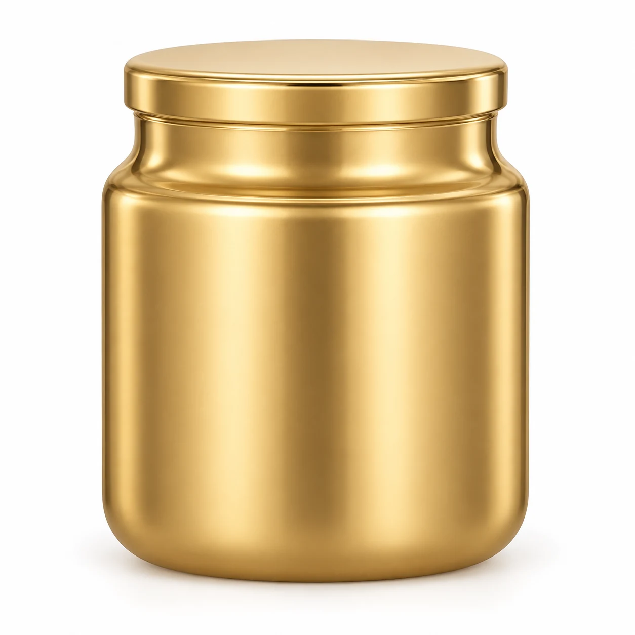 450ml Rounded Glass Candle Jar with Lid (VSS-CJ-029) — gold