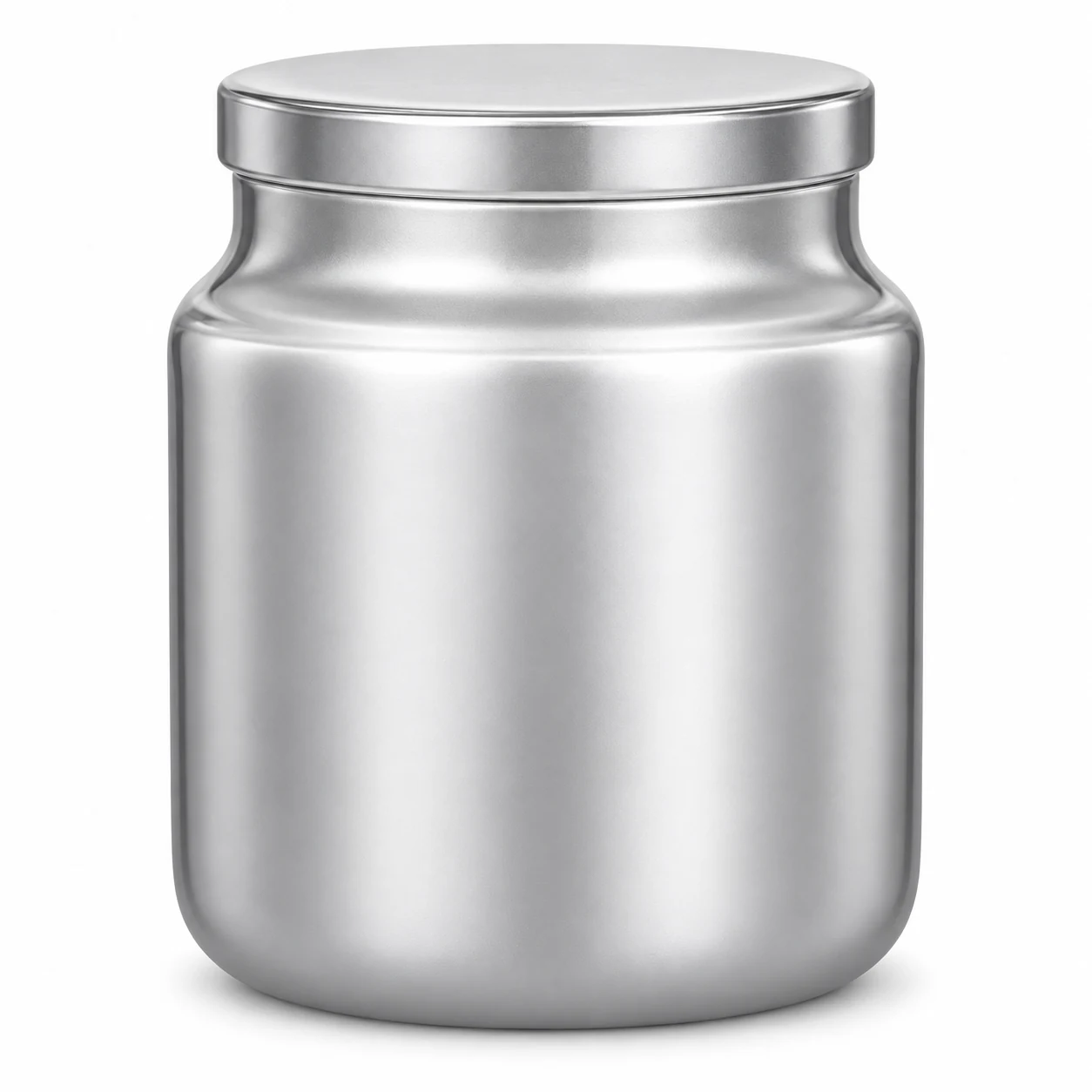 450ml Rounded Glass Candle Jar with Lid (VSS-CJ-029) — silver