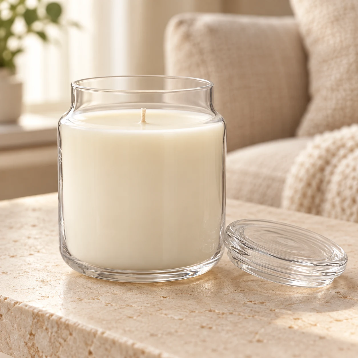 450ml Rounded Glass Candle Jar with Lid (VSS-CJ-029) — lifestyle 01