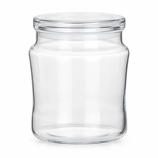 450ml Rounded Glass Candle Jar with Lid (VSS-CJ-030) — clear