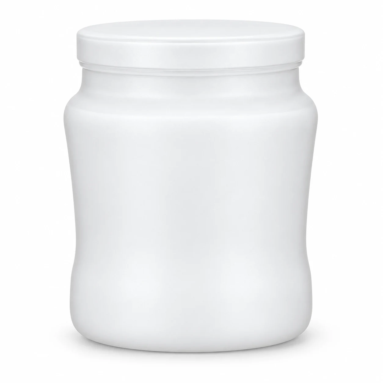 450ml Rounded Glass Candle Jar with Lid (VSS-CJ-030) — matte white