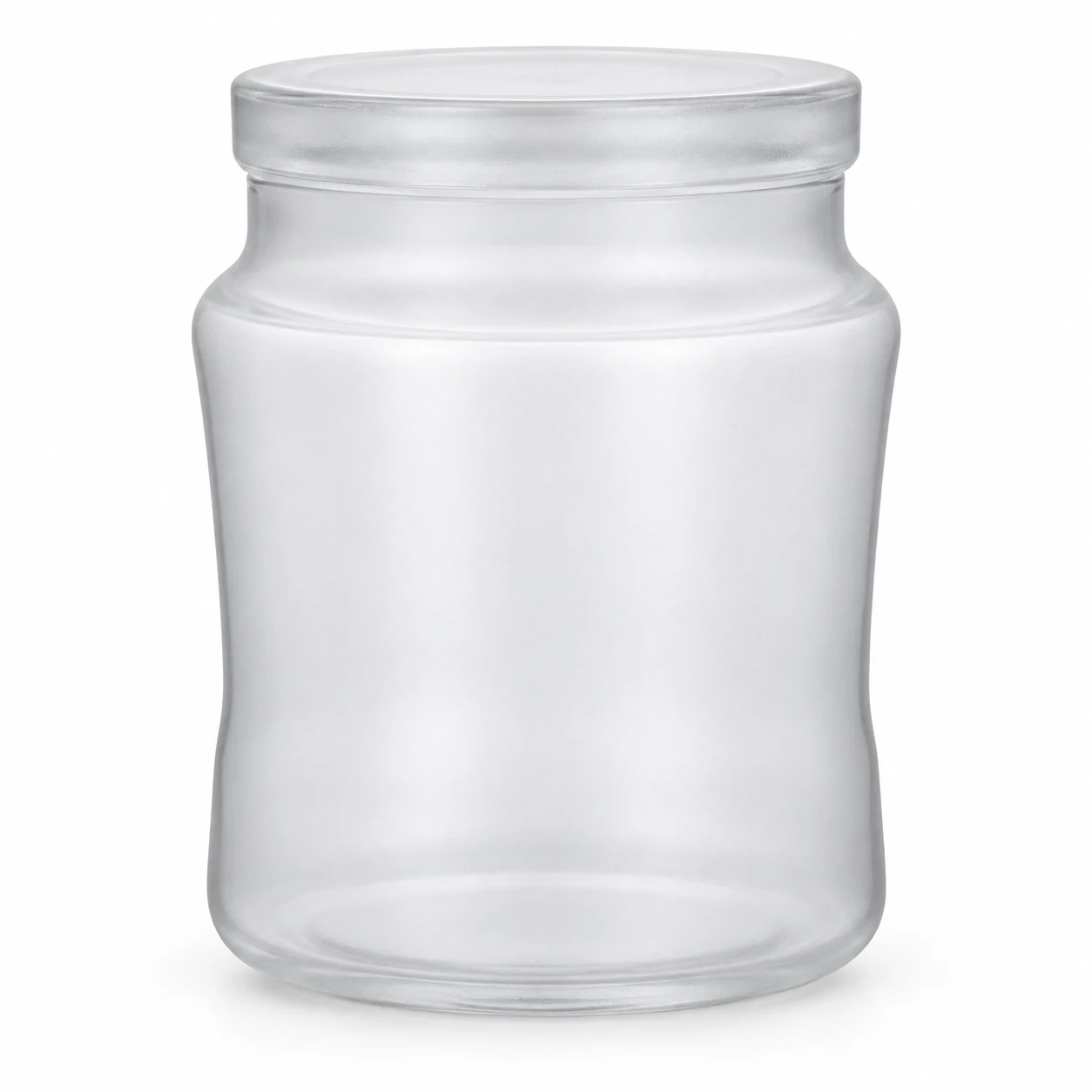 450ml Rounded Glass Candle Jar with Lid (VSS-CJ-030) — frosted