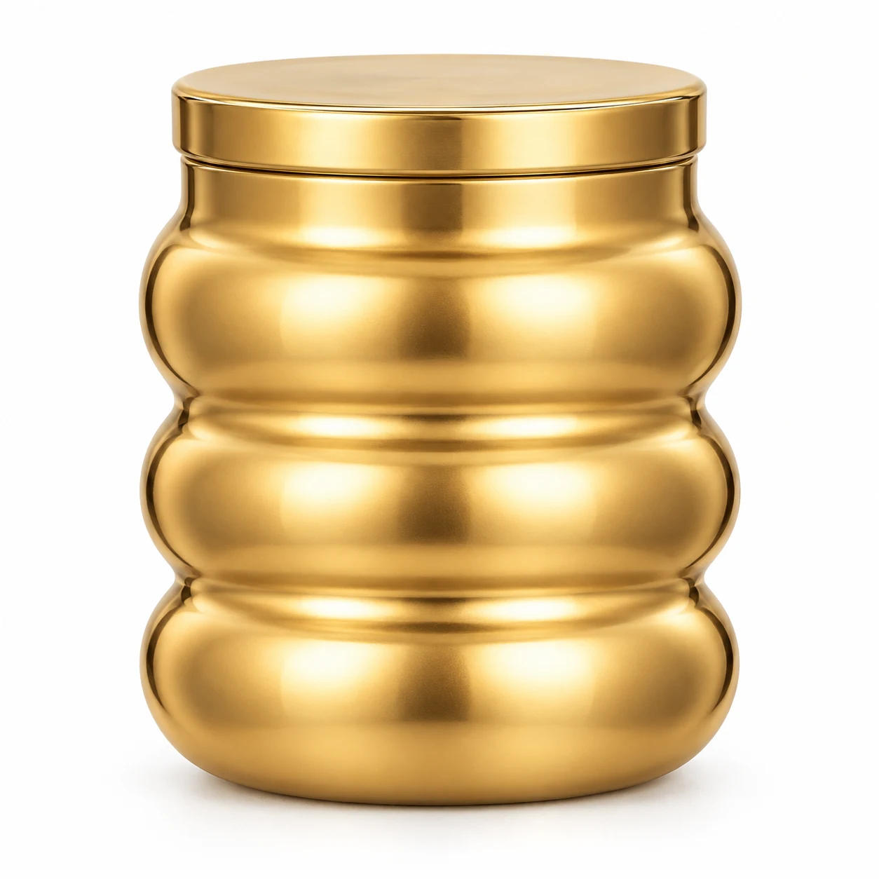 450ml Bubble Glass Candle Jar with Lid - VSS-CJ-032 — gold