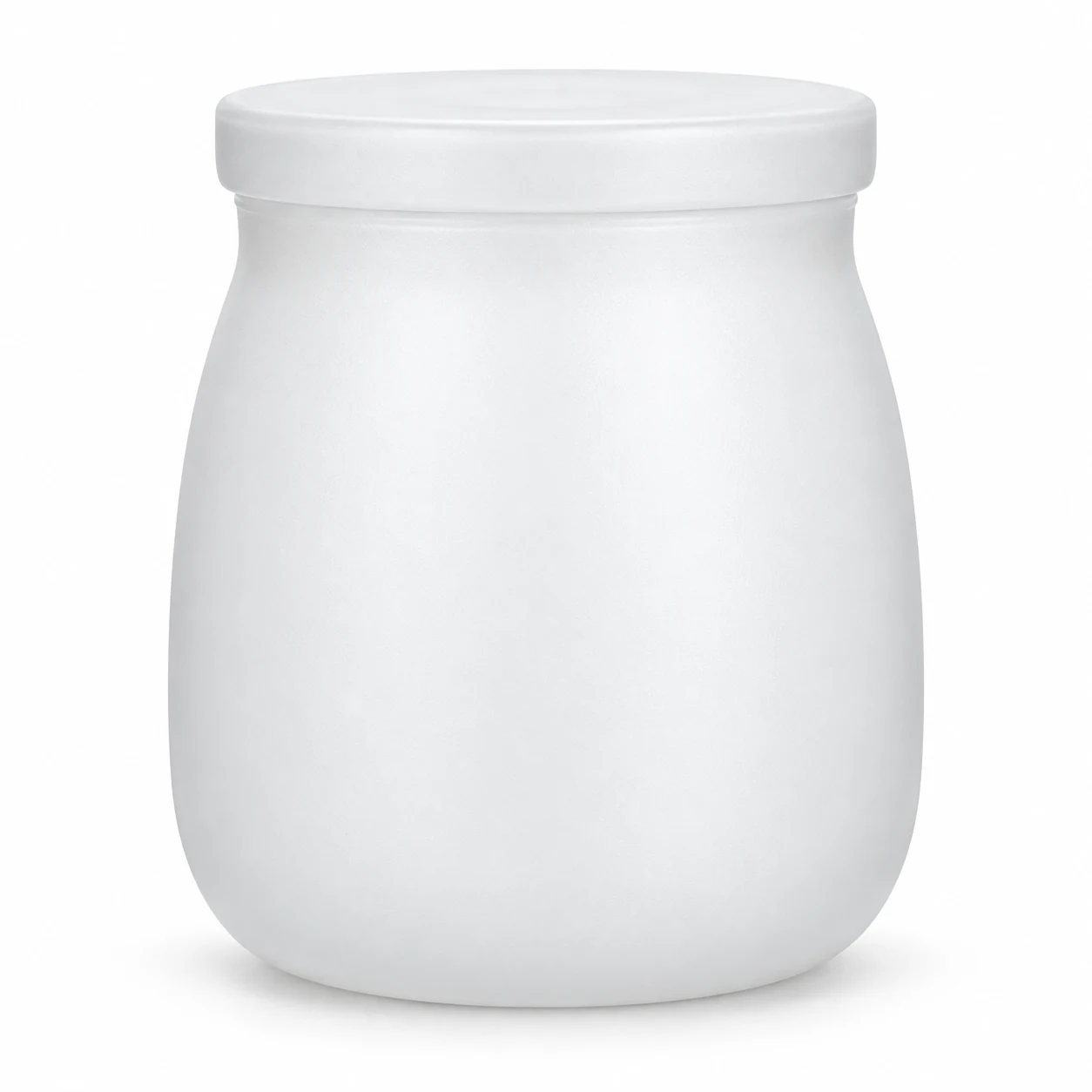 450ml Rounded Glass Candle Jar with Lid - VSS-CJ-034 — white