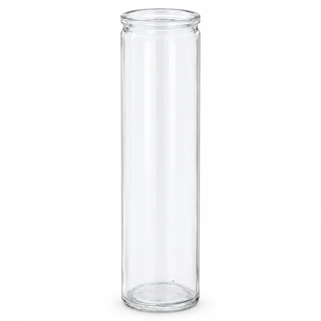 400ml Tall Cylindrical Glass Candle Jar - VSS-CJ-035 — clear