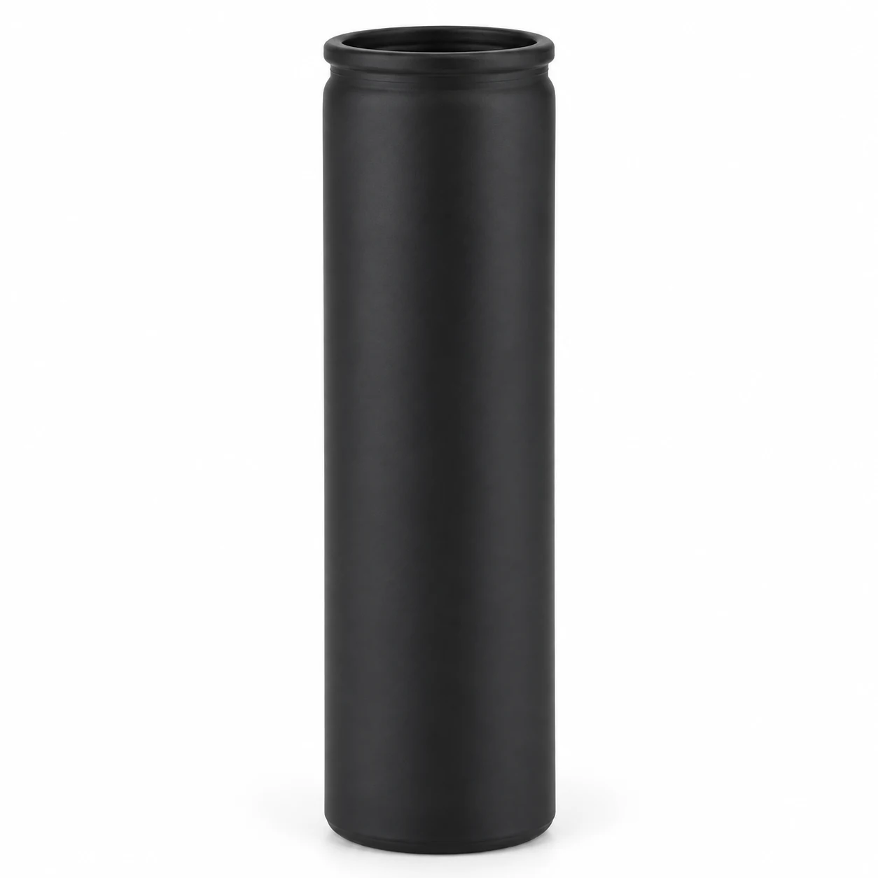 400ml Tall Cylindrical Glass Candle Jar - VSS-CJ-035 — black