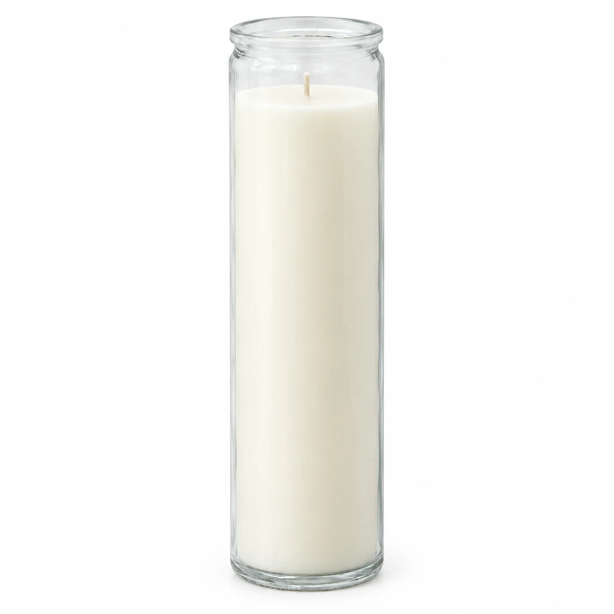 400ml Tall Cylindrical Glass Candle Jar - VSS-CJ-035 — clear wax