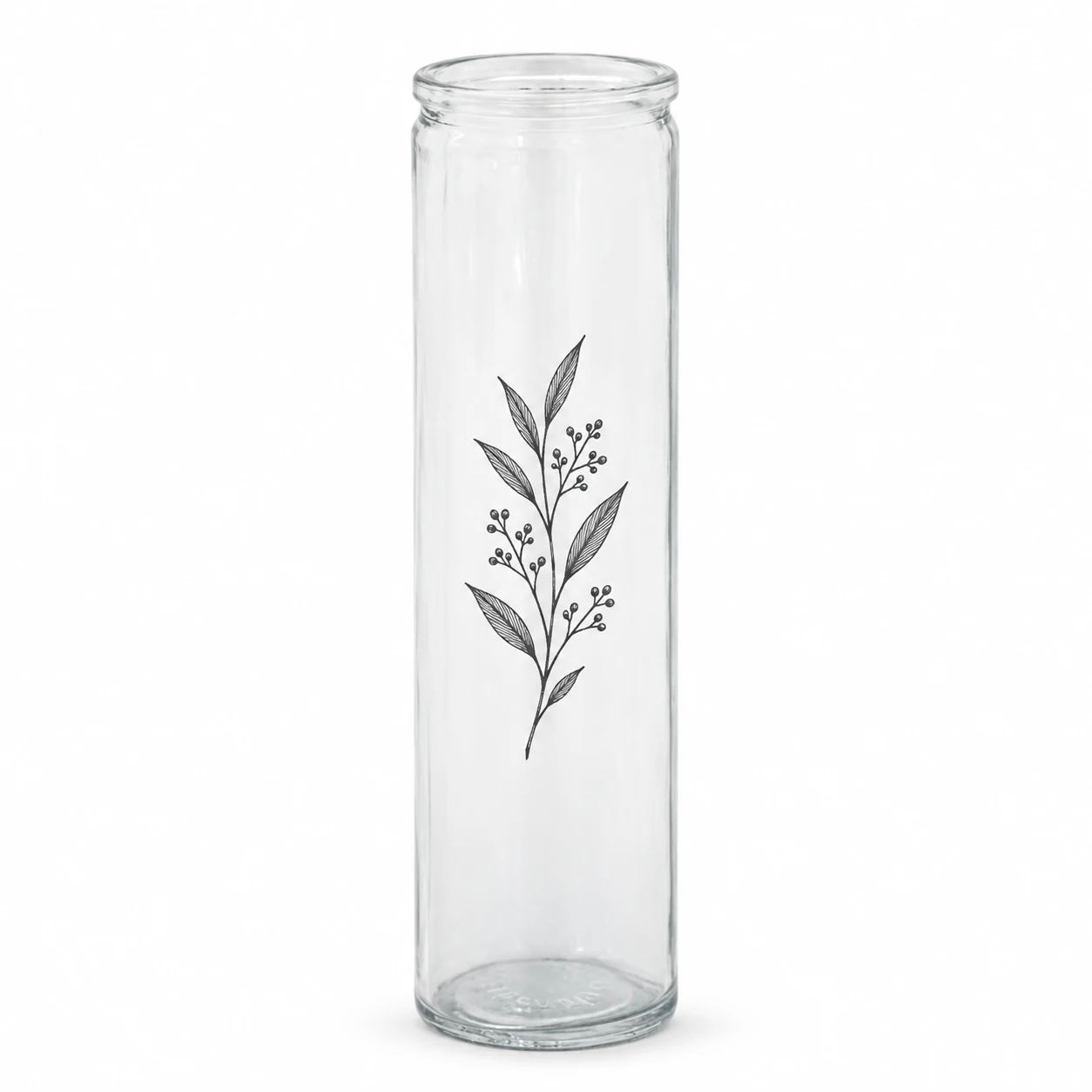 400ml Tall Cylindrical Glass Candle Jar - VSS-CJ-035 — screen printing