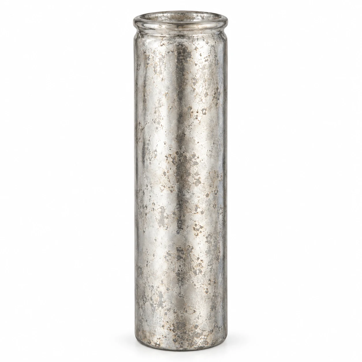 400ml Tall Cylindrical Glass Candle Jar - VSS-CJ-035 — silver corroded