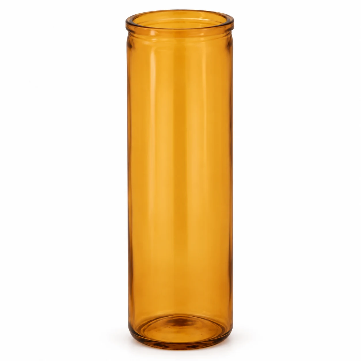 450ml Tall Cylindrical Glass Candle Jar - VSS-CJ-036 — amber