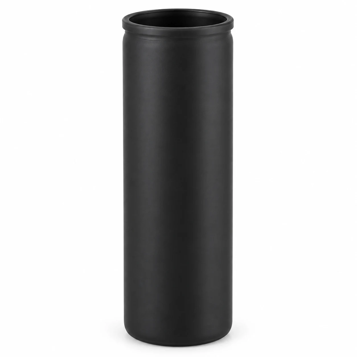 450ml Tall Cylindrical Glass Candle Jar - VSS-CJ-036 — black