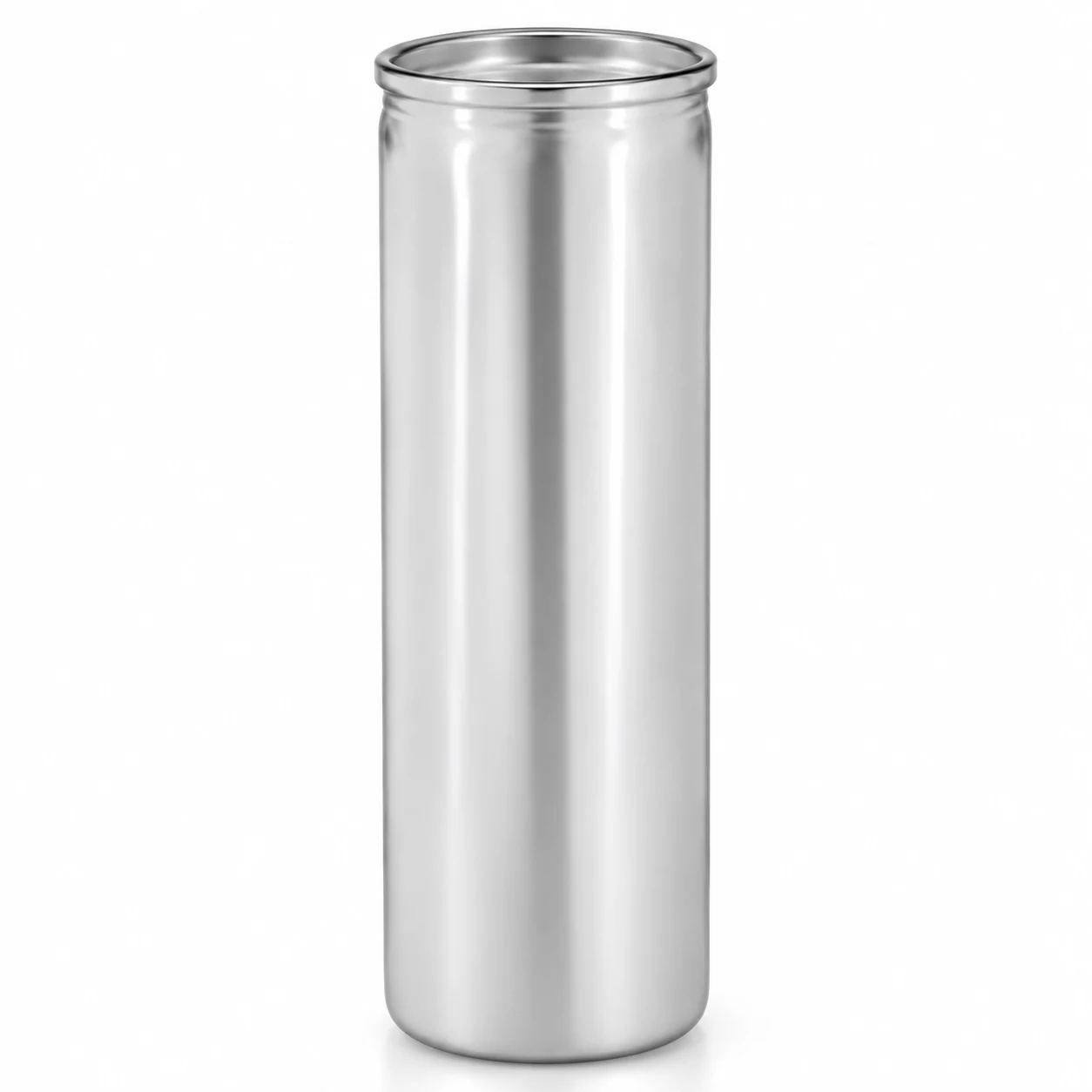 450ml Tall Cylindrical Glass Candle Jar - VSS-CJ-036 — silver