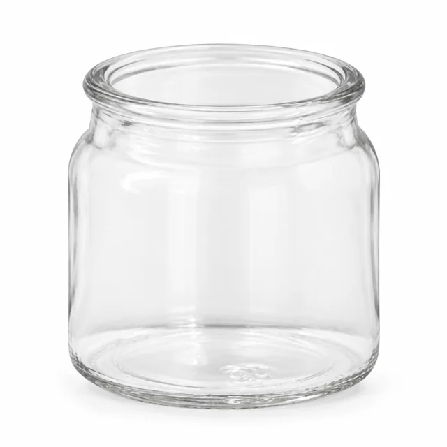 120ml Round Glass Candle Jar - VSS-CJ-037 — clear