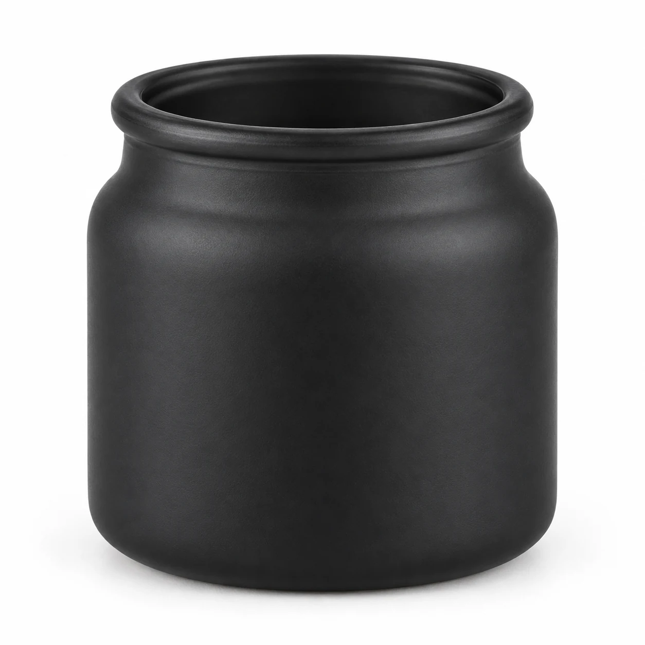 120ml Round Glass Candle Jar - VSS-CJ-037 — black