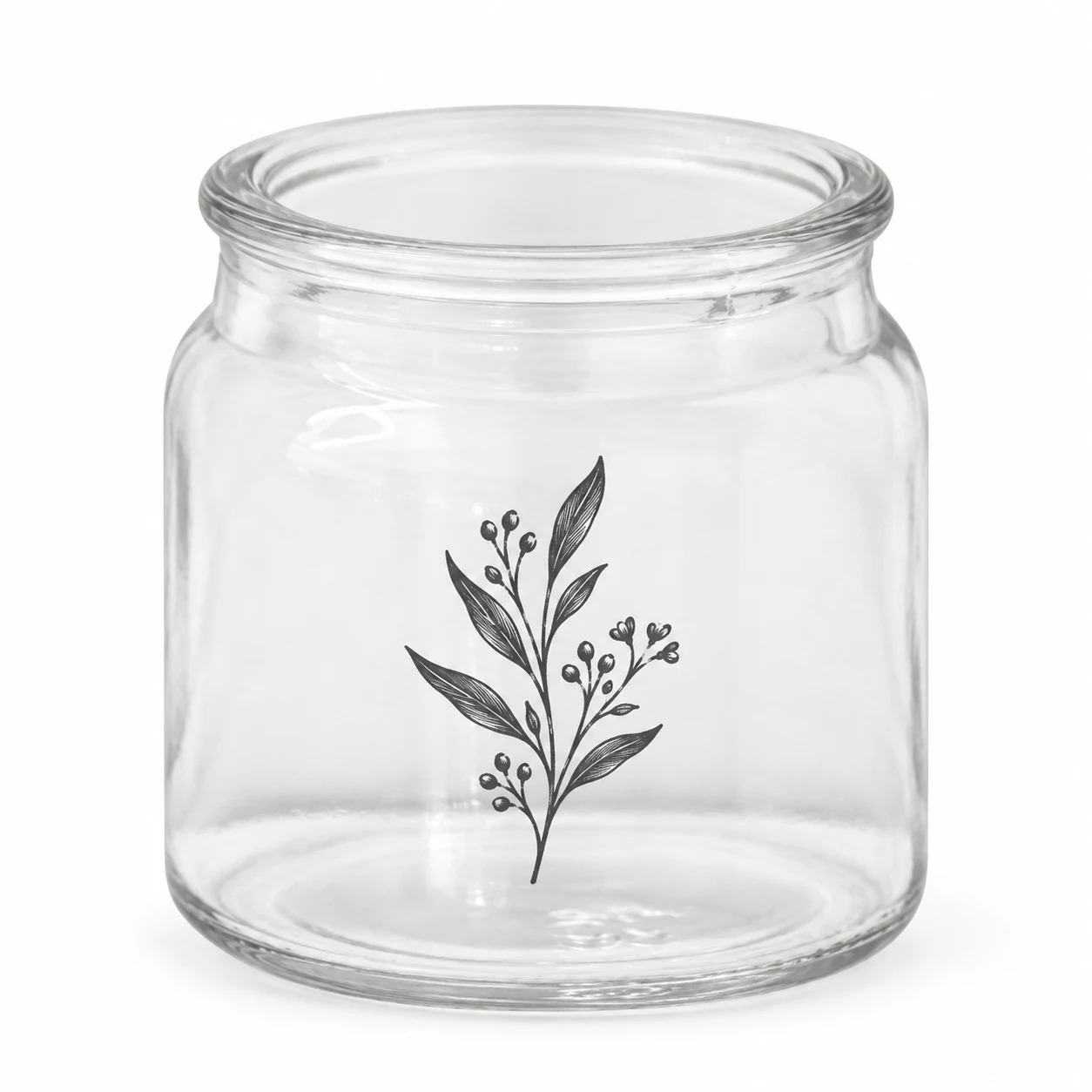 120ml Round Glass Candle Jar - VSS-CJ-037 — screen printing