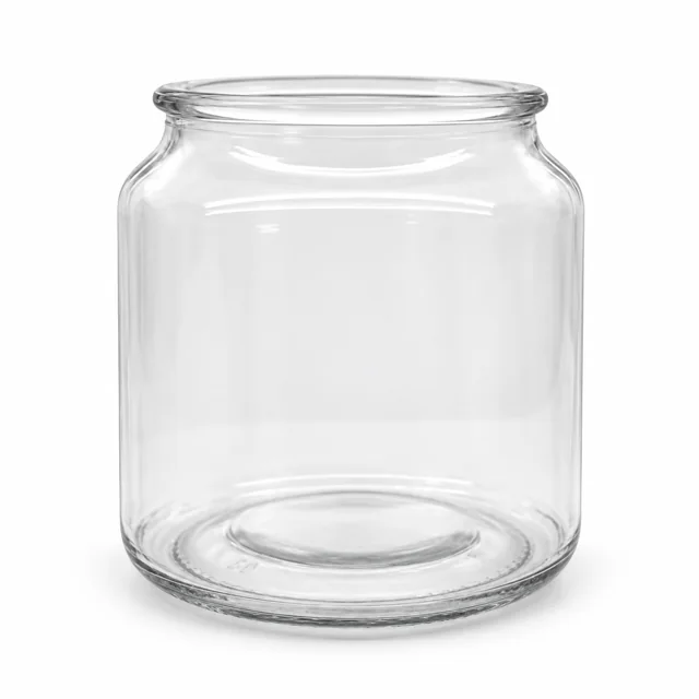 600ml Round Glass Candle Jar - VSS-CJ-040 — clear