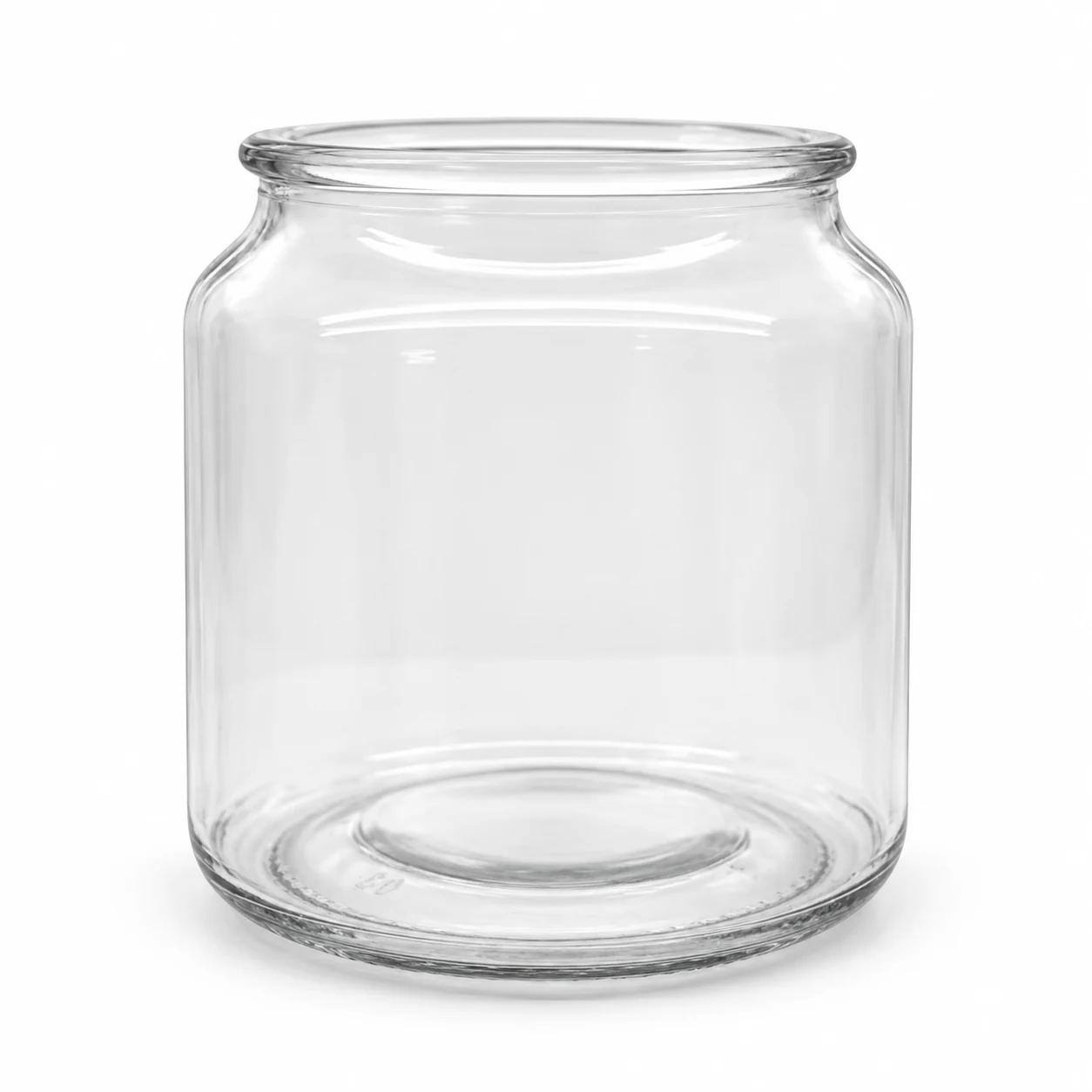 600ml Round Glass Candle Jar - VSS-CJ-040 — clear