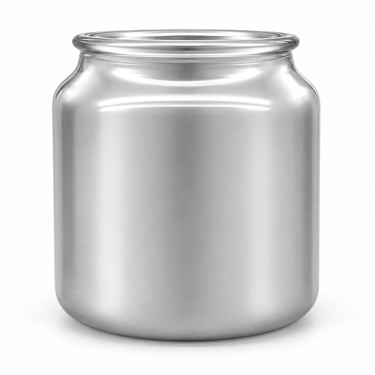 600ml Round Glass Candle Jar - VSS-CJ-040 — silver