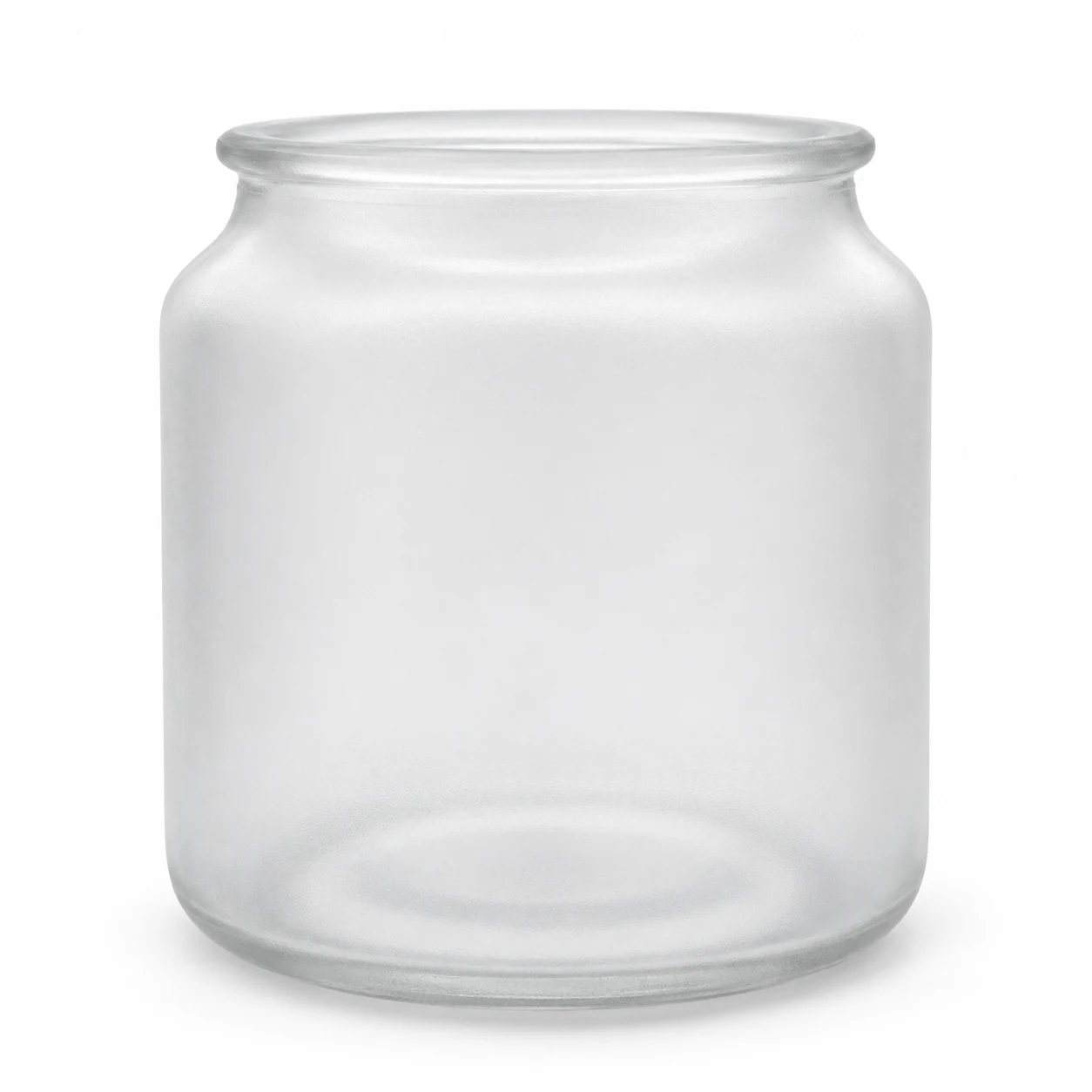 600ml Round Glass Candle Jar - VSS-CJ-040 — frosted