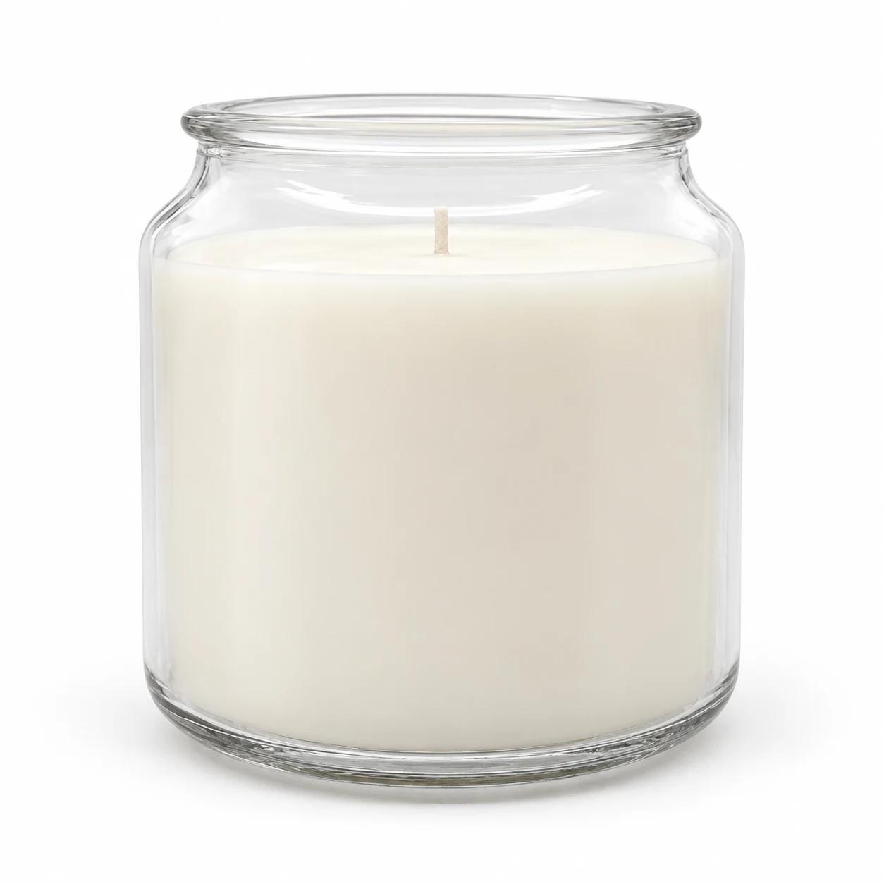 600ml Round Glass Candle Jar - VSS-CJ-040 — clear wax