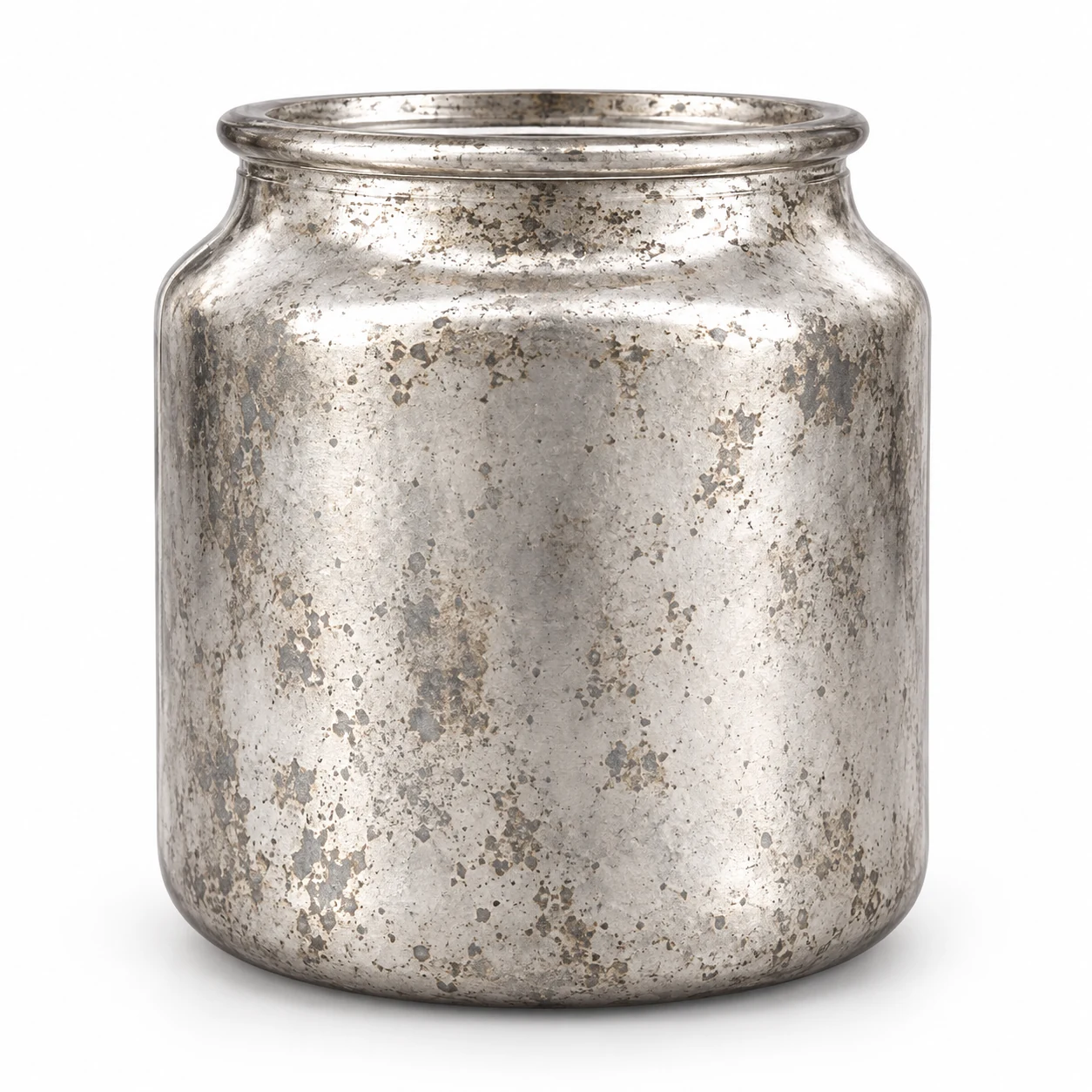 600ml Round Glass Candle Jar - VSS-CJ-040 — silver corroded