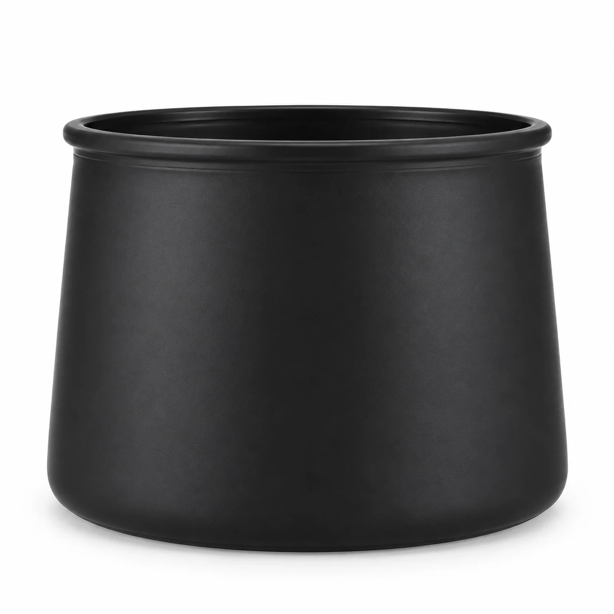 750ml Wide Round Glass Candle Jar - VSS-CJ-041 — black