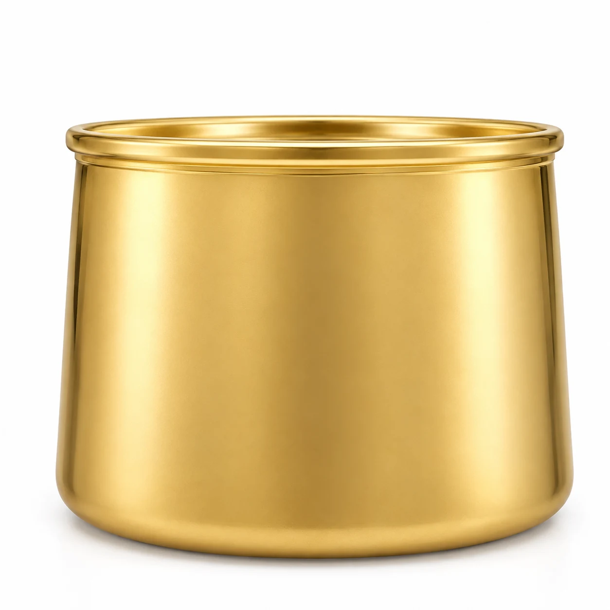 750ml Wide Round Glass Candle Jar - VSS-CJ-041 — gold