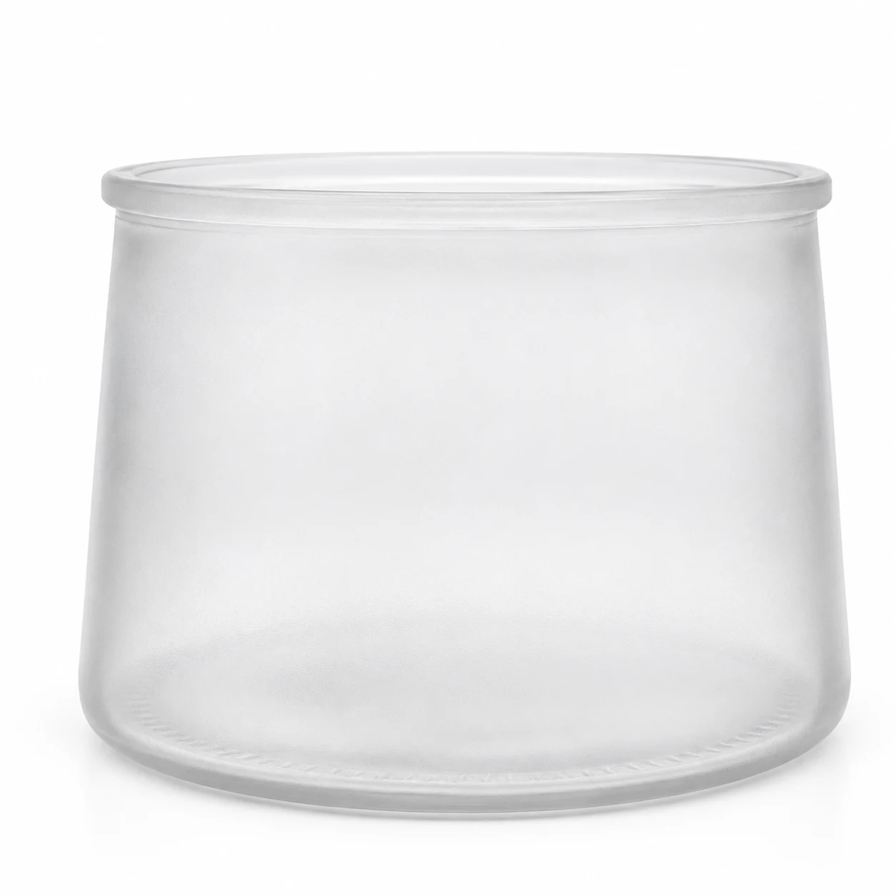 750ml Wide Round Glass Candle Jar - VSS-CJ-041 — frosted