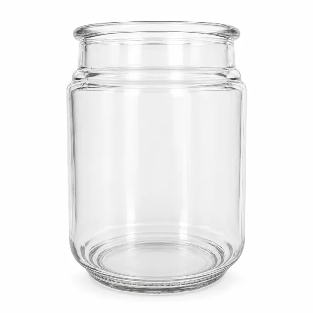 775ml Round Glass Candle Jar - VSS-CJ-042 — clear