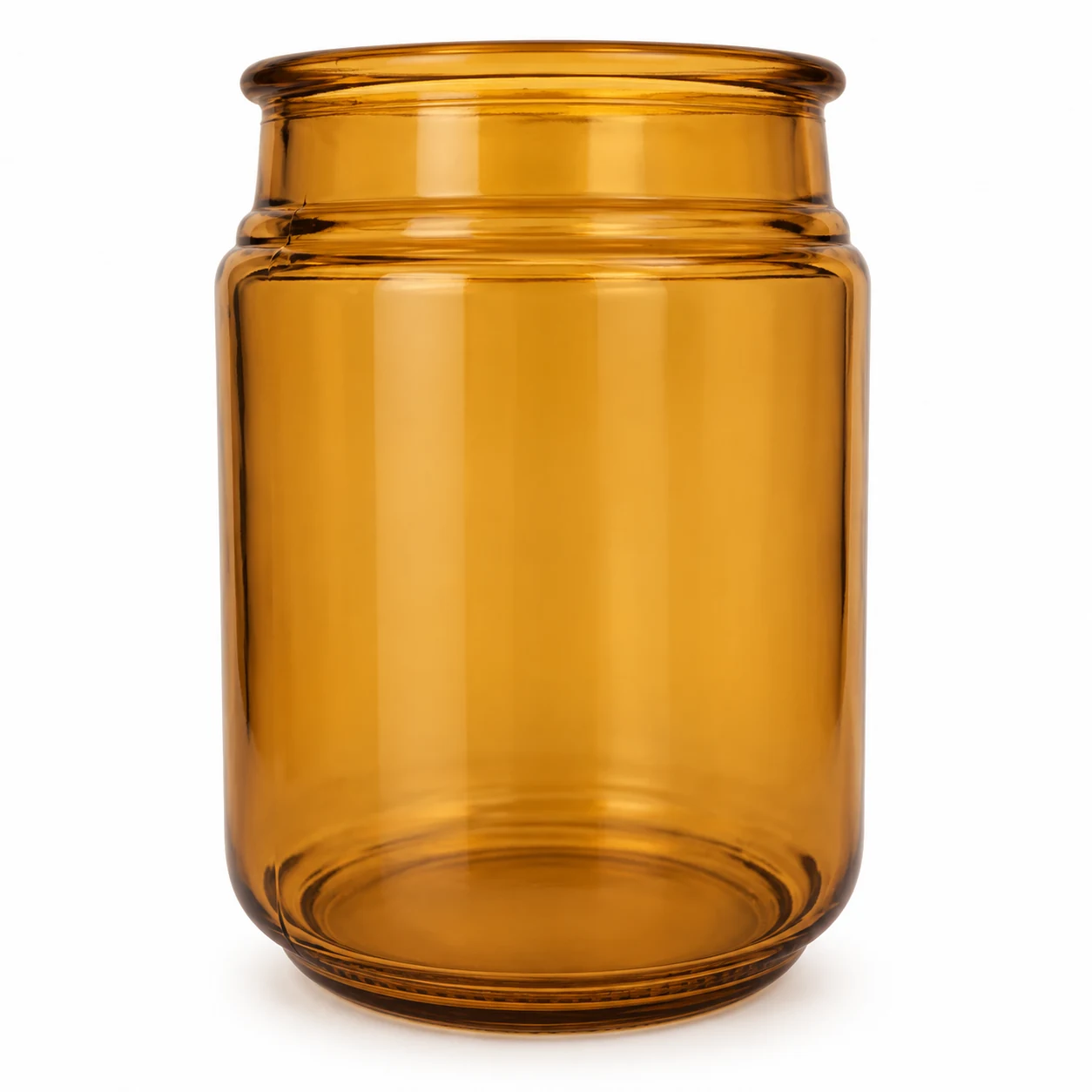 775ml Round Glass Candle Jar - VSS-CJ-042 — amber