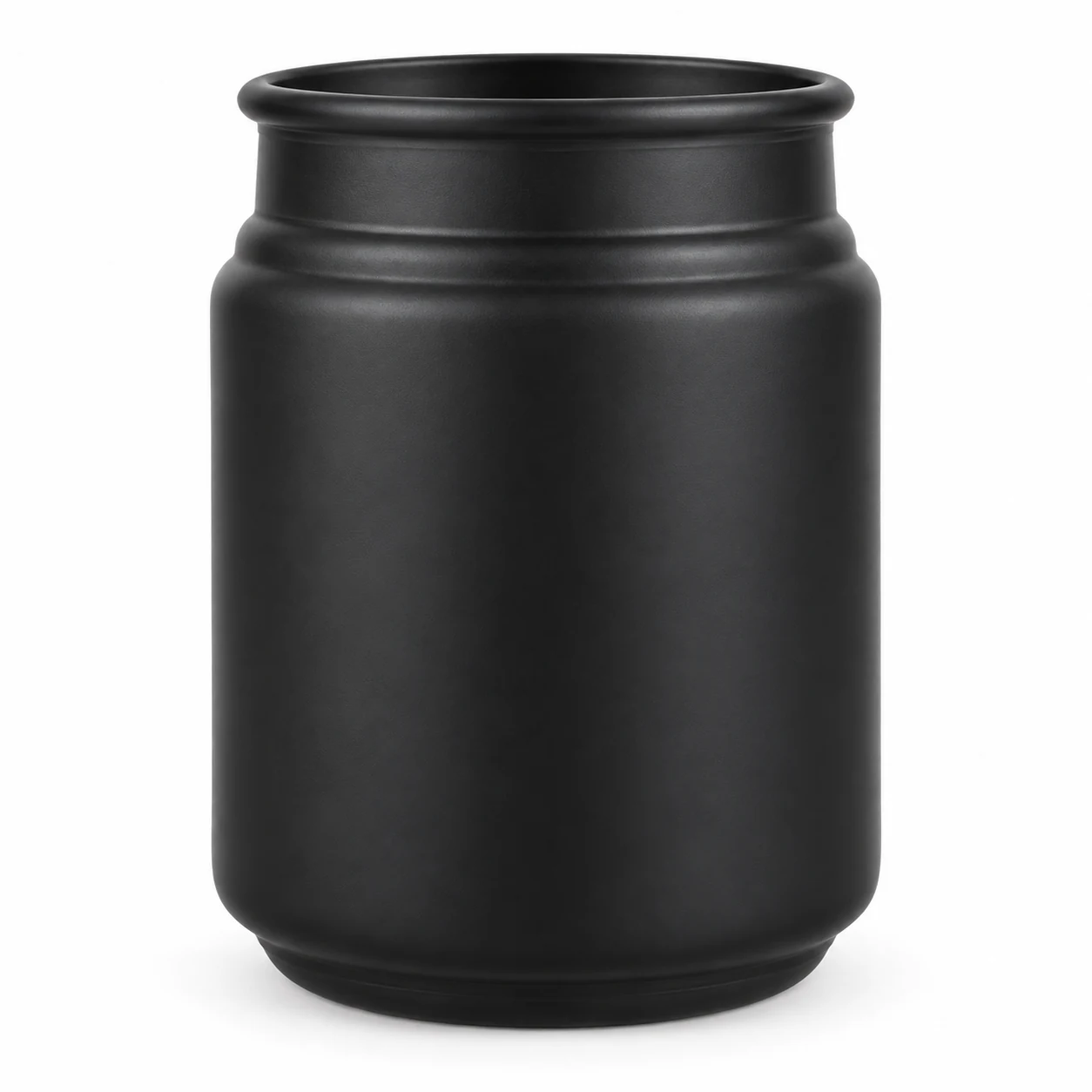 775ml Round Glass Candle Jar - VSS-CJ-042 — black